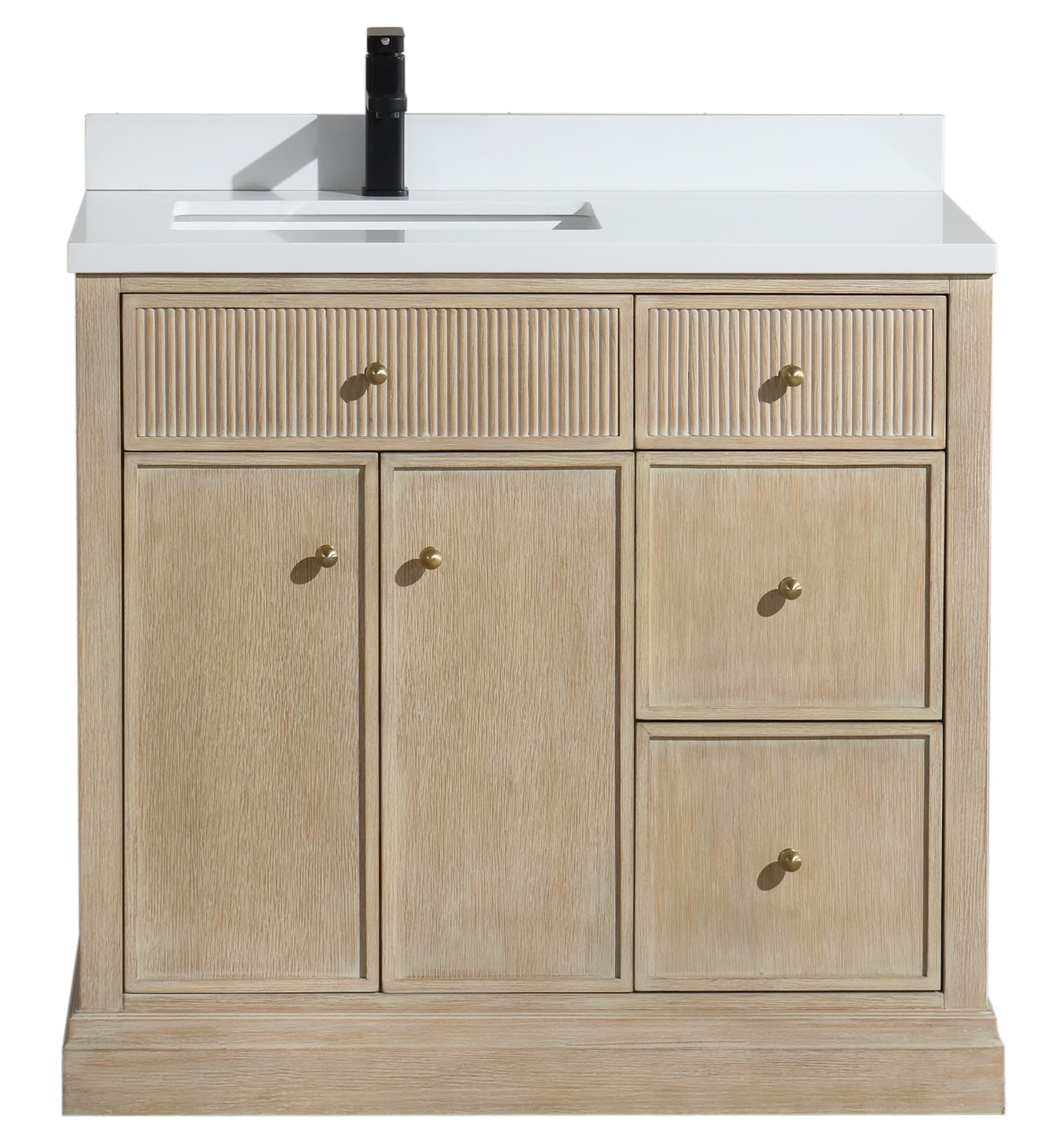 Ari Kitchen & Bath AKB-REDONDO-36-ASHOA Bath-Vanity-Combo - View #2