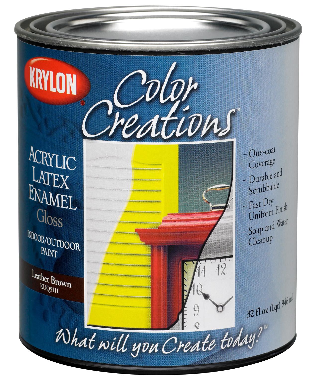 leather brown paint