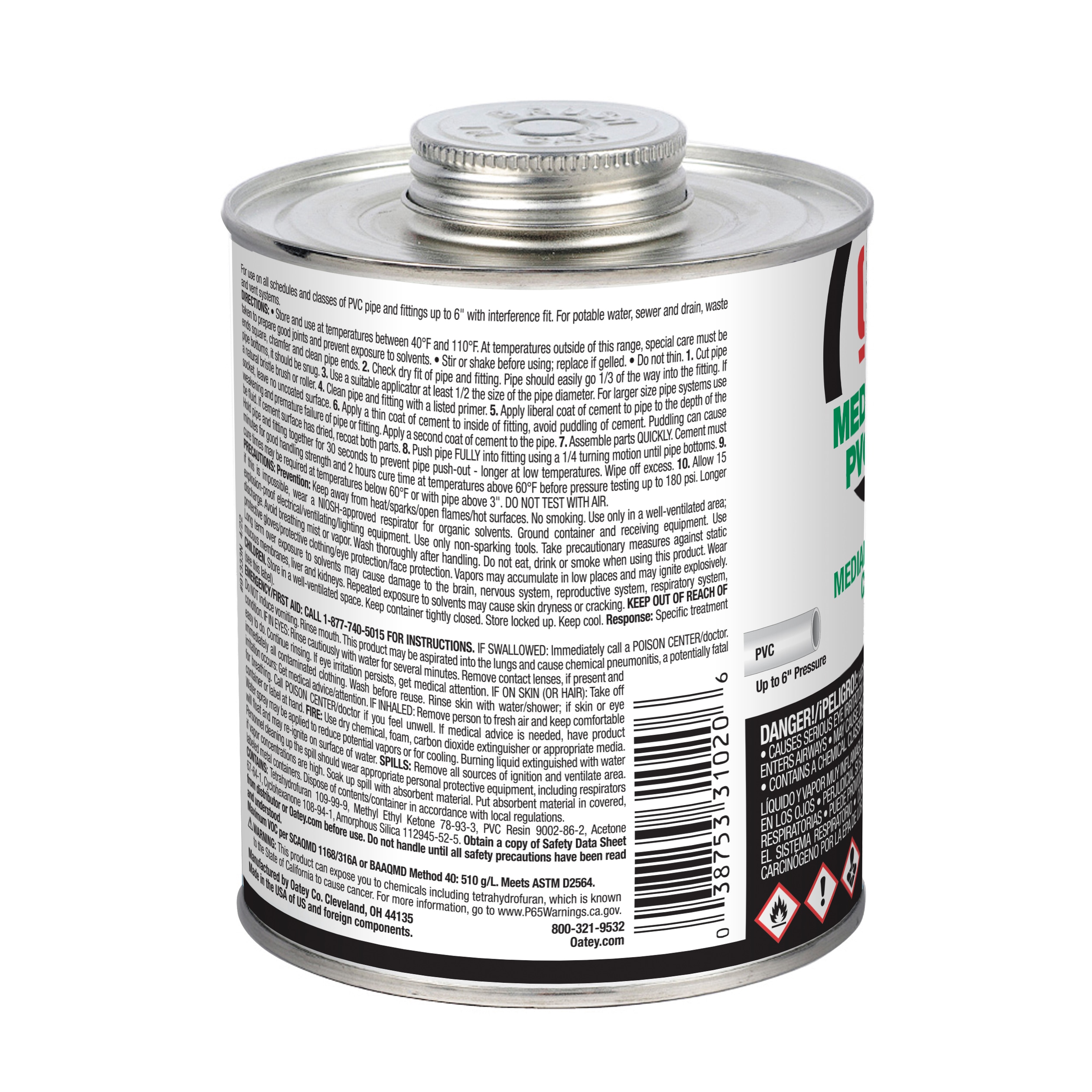 Oatey 31020L Pipe-Cements-Primers-Cleaners - View #9