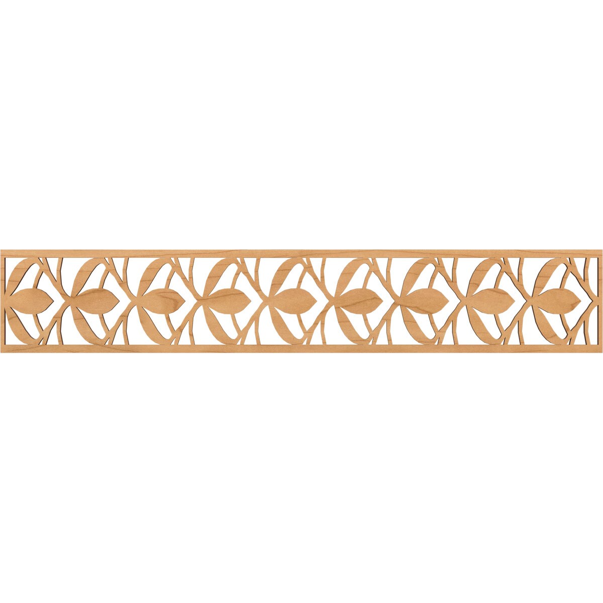Ekena Millwork MLDA08X46SALMA Salem Fretwork Flat Trim 8-in x 3.89-ft Maple Brown Unfinished 2156894 Pierced Wall Panel Moulding