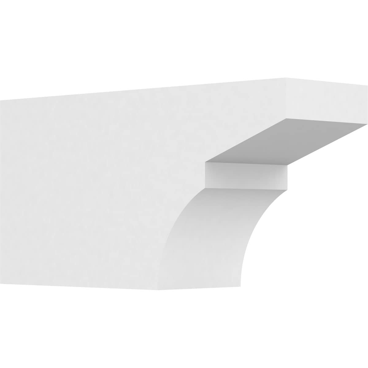Ekena Millwork RFTP05X08X16MON Standard Monterey 5-in X 8-in X 16-in White PVC Rafter tail
