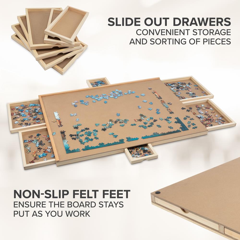 Jumbl 1500-Piece Puzzle Board  27” x 35” Wooden Jigsaw Puzzle
