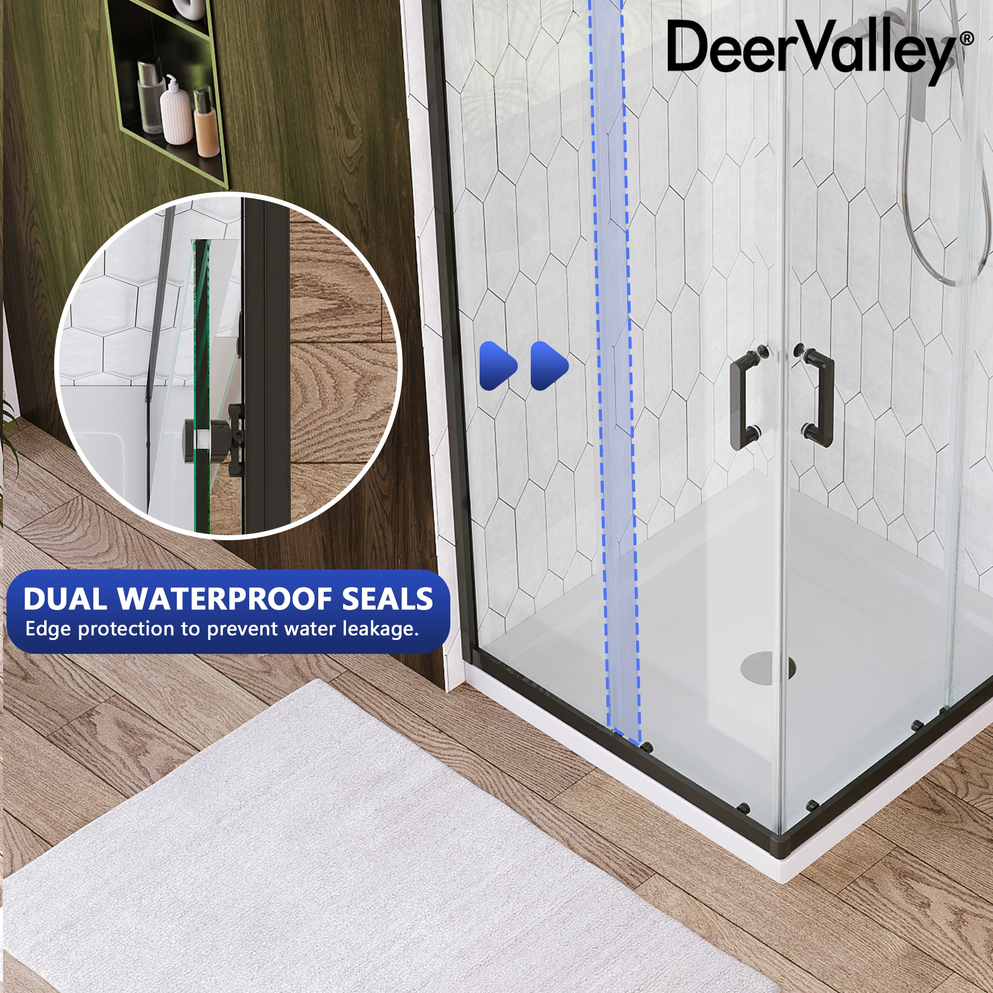 DeerValley DV-1SD0213B06 Alcove-Shower-Kit - View #11