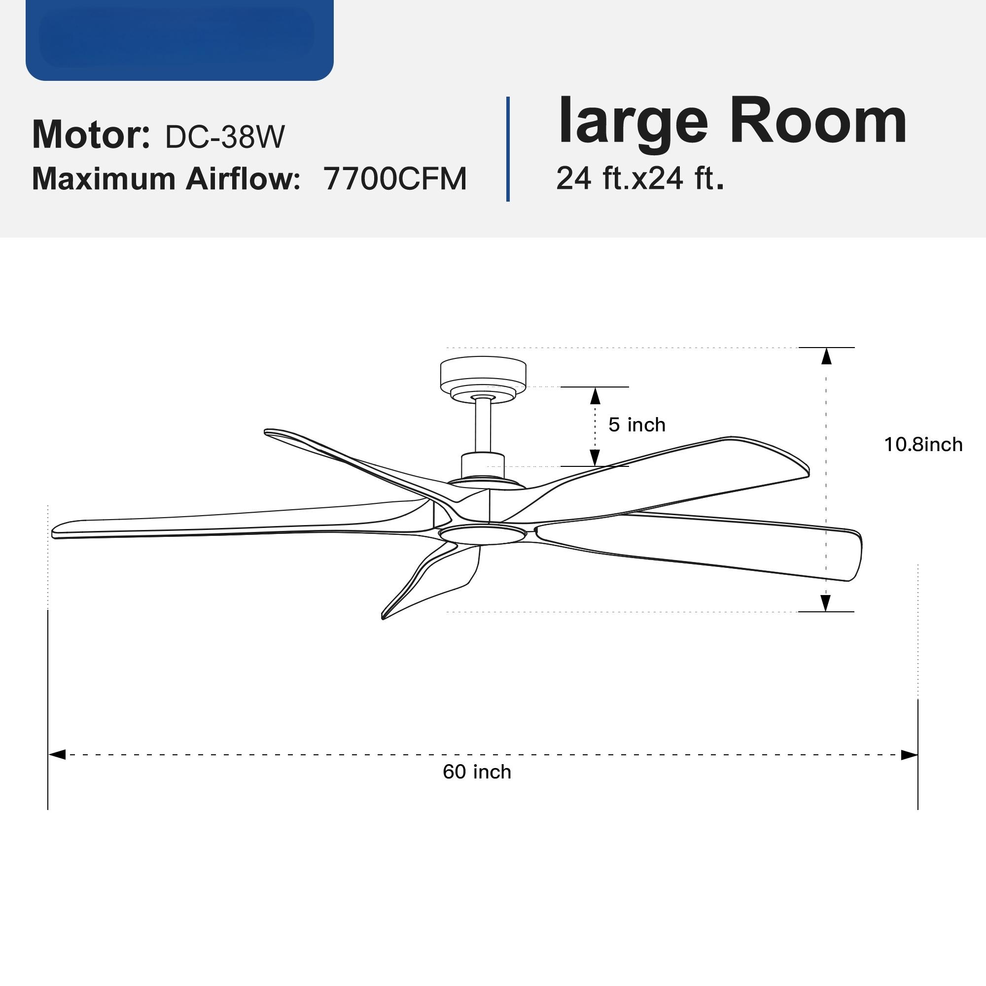 Flynama YC-L-CF52143 Ceiling-Fans - View #4