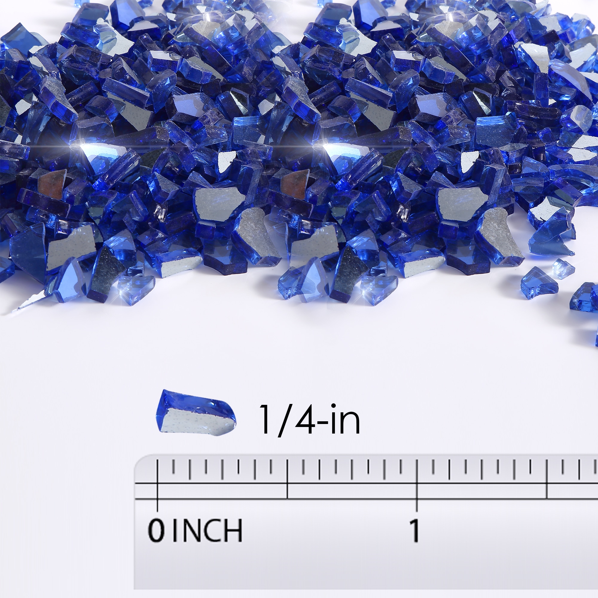 Reflective Fire Glass Bead Blend - Clear, Dark Blue, Light Blue – Blue  Ridge Brand