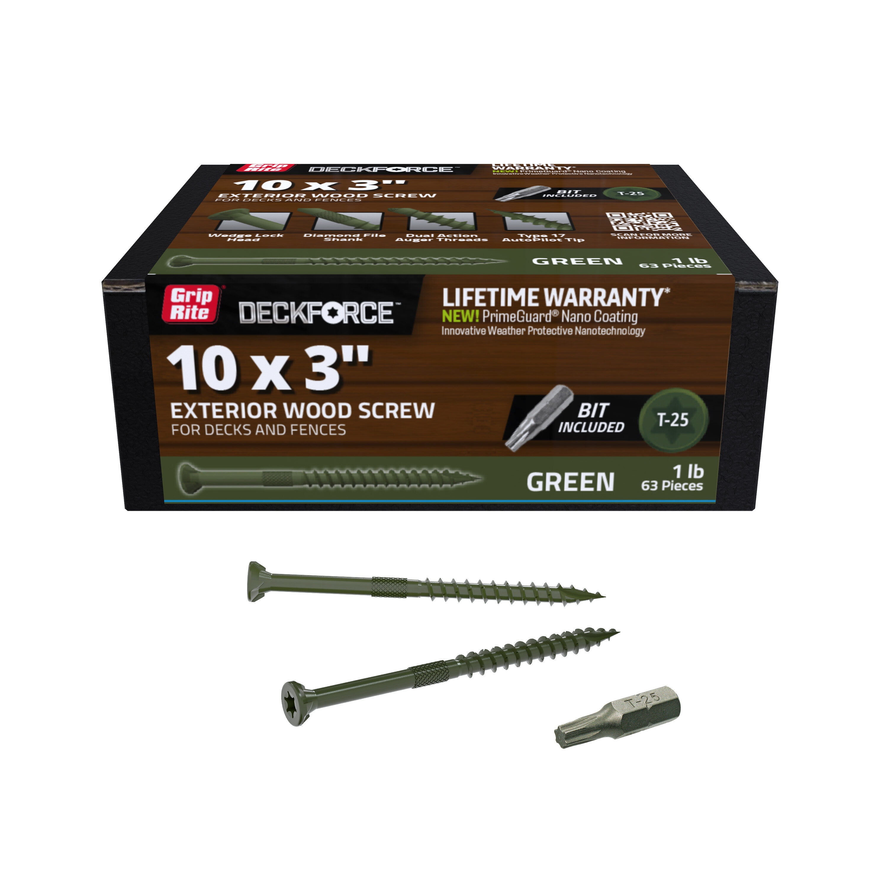 DeckForce by Grip Rite GRDF3STGR1 Deck-Screws - View #2