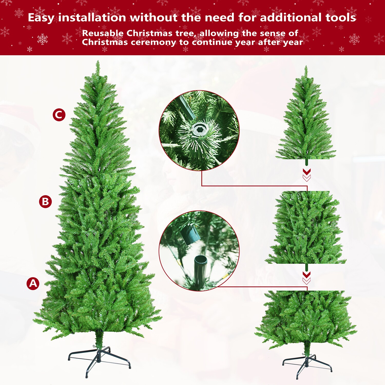 LUCKY ONE LO-W360623P Artificial-Christmas-Trees - View #8