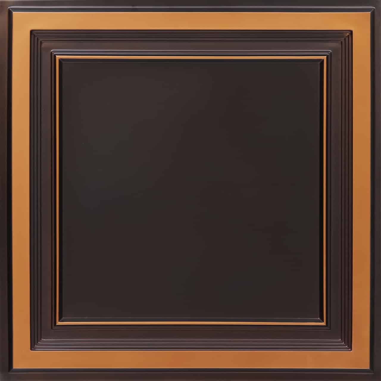 From Plain to Beautiful in Hours 233AC-24X24-10 2-ft x 2-ft Galleria Faux Tin/PVC Antique Copper PVC Surface-mount Ceiling Tile ( 10 -Pack, 40-Sq. Feet / Case )