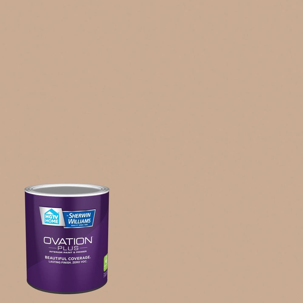 HGTV HOME by Sherwin-Williams 3001-8A-2557207 Ovation Plus Satin Pale Powder 3001-8A Latex Interior Paint Paint + Primer ( 1-quart )