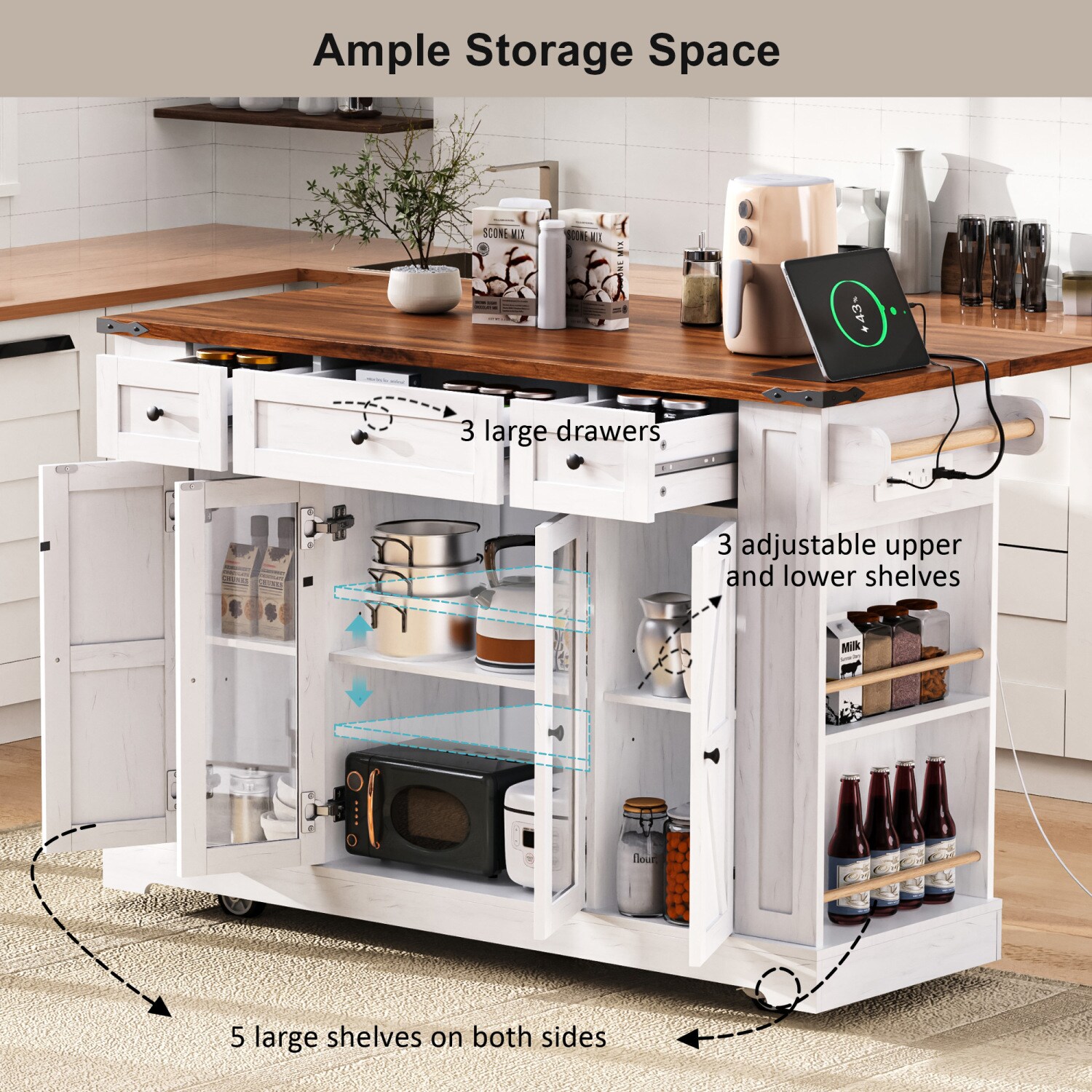 Streamdale Furniture N707P263637W Kitchen-Furniture - View #8