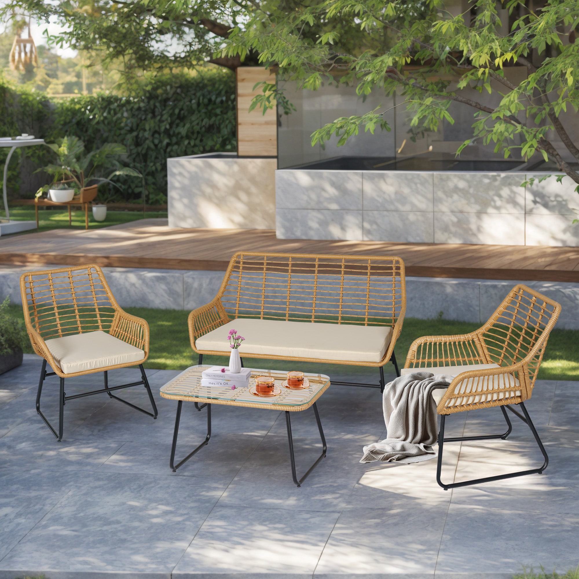 Grearden ZHNF210359-BG Patio-Conversation-Sets - View #2