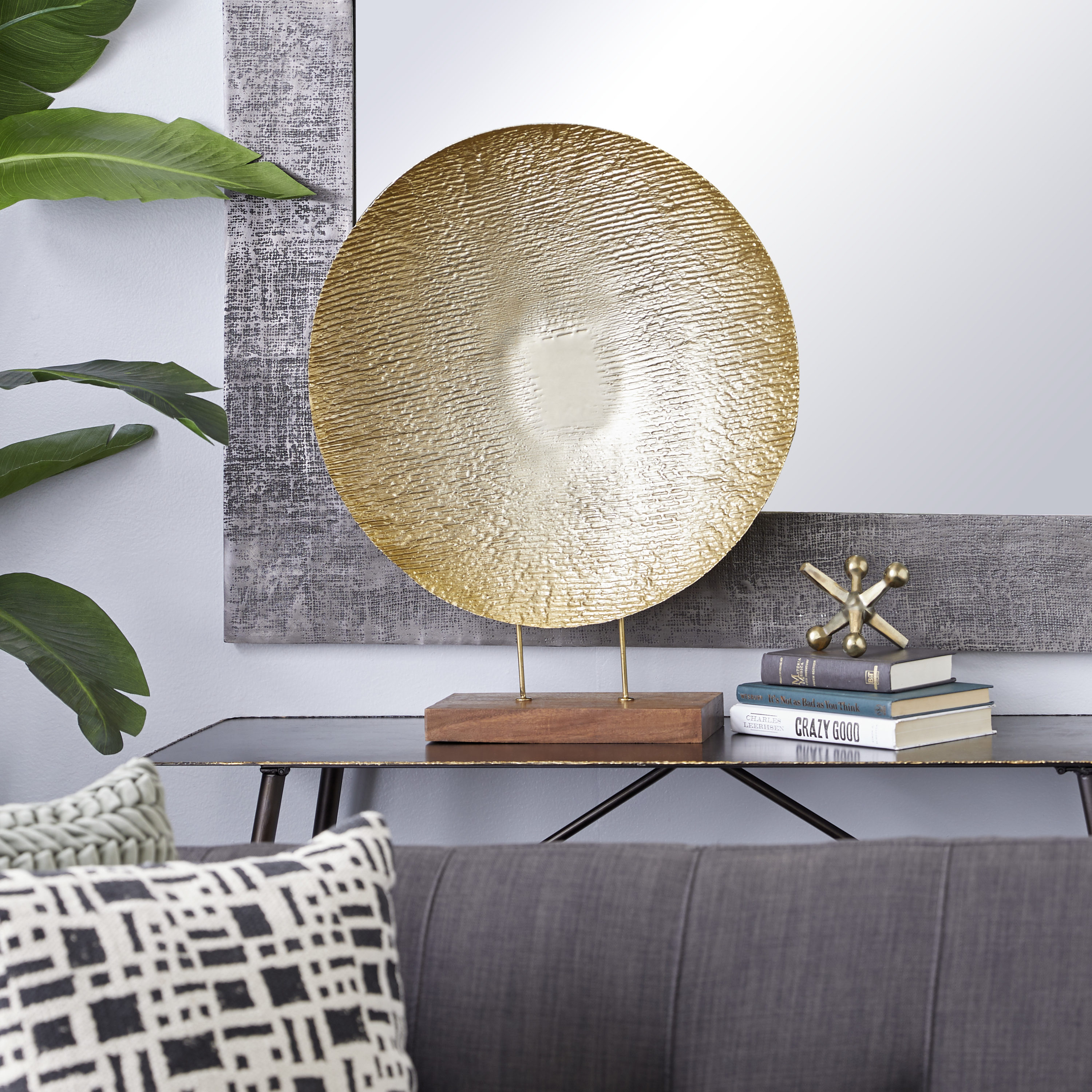 Grayson Lane 90999 Gold Iron Eclectic Decorative plate