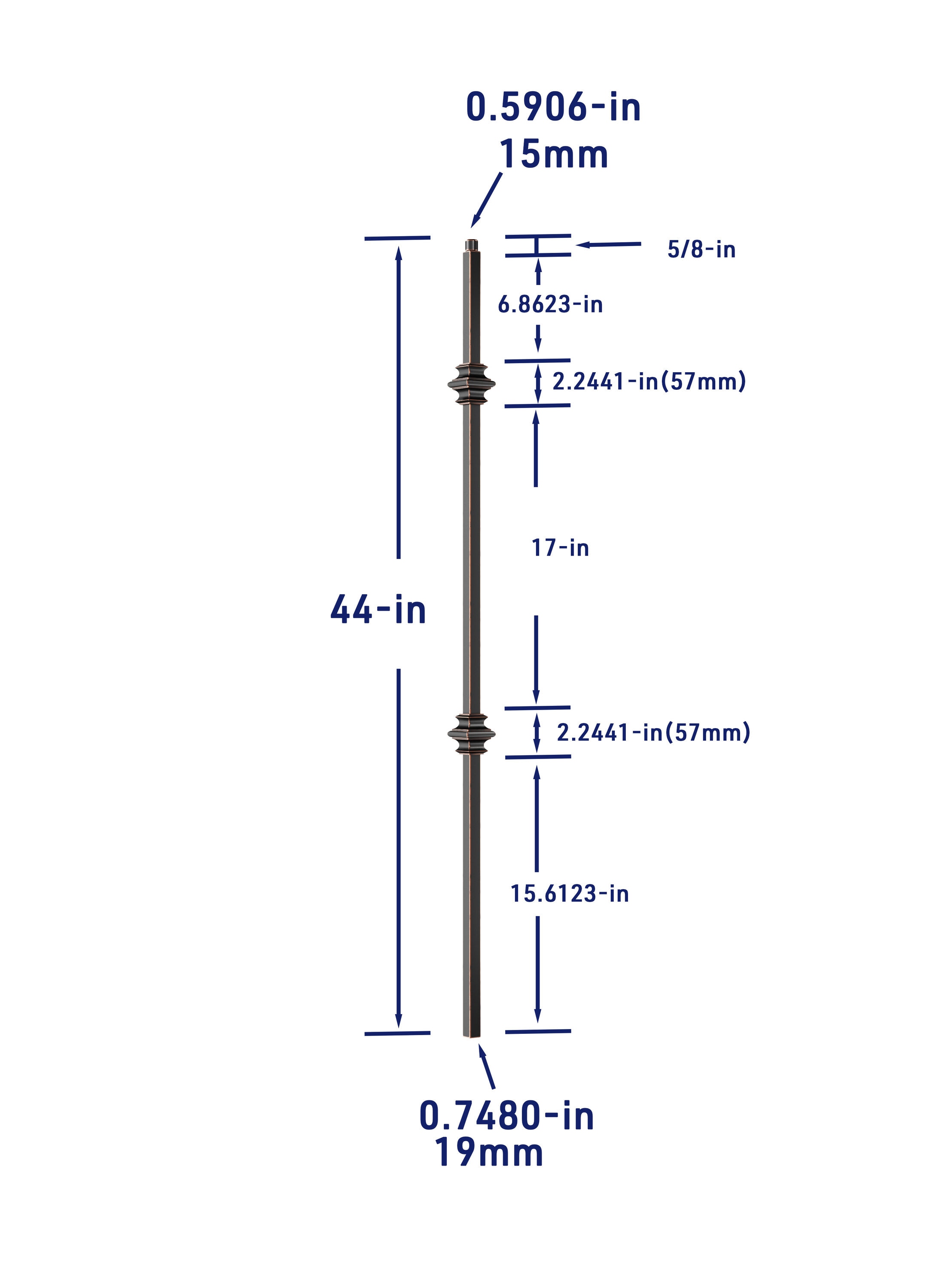 Crown Heritage 4582702RC44 Interior-Stairpart-Balusters - View #4
