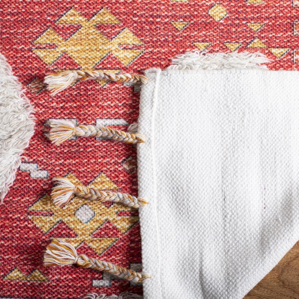 Saffron 5' x 8' Rust Wool Rectangular Area Rug