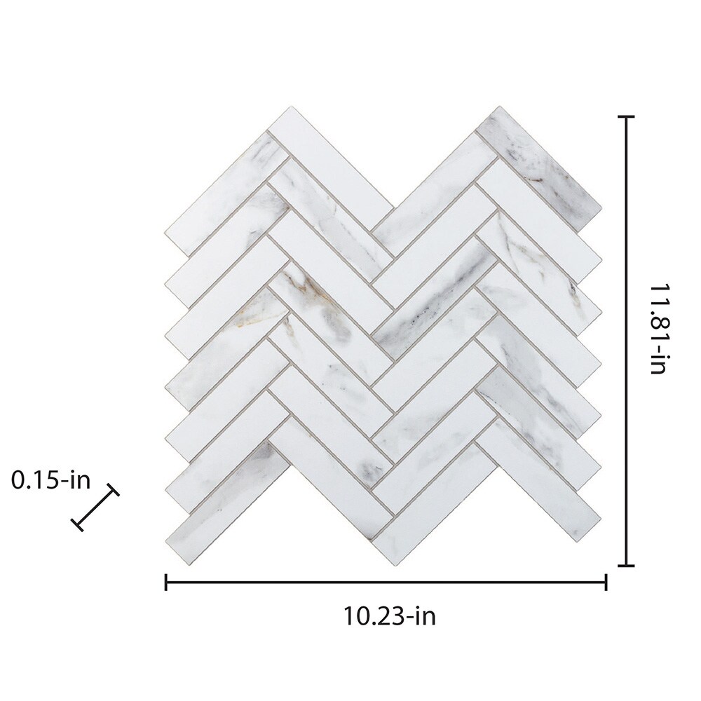 Con-Tact White Herringbone 12 in. x 5 ft. Non Adhesive Shelf and