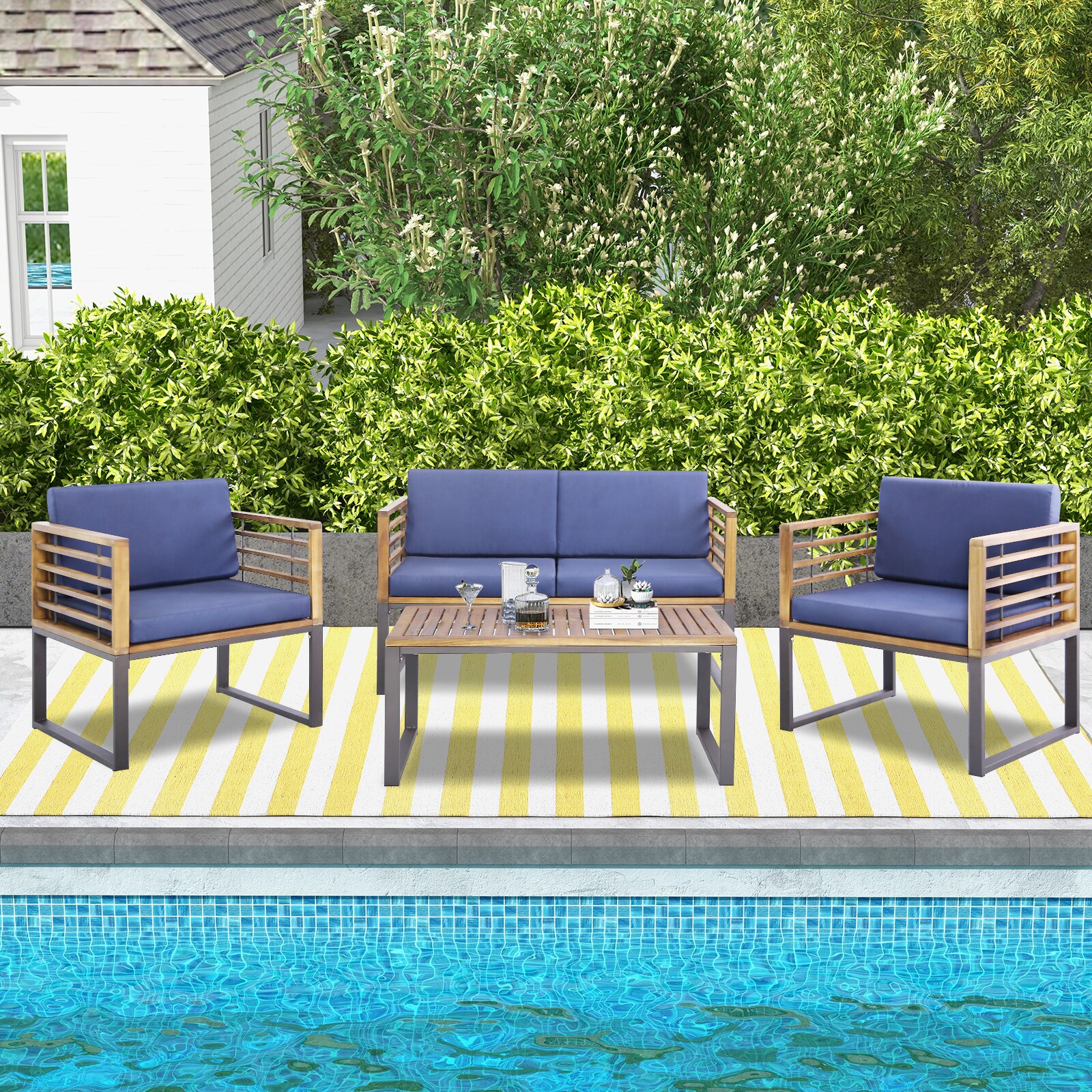 Slickblue D-CO-+YN30017WH Patio-Conversation-Sets - View #2