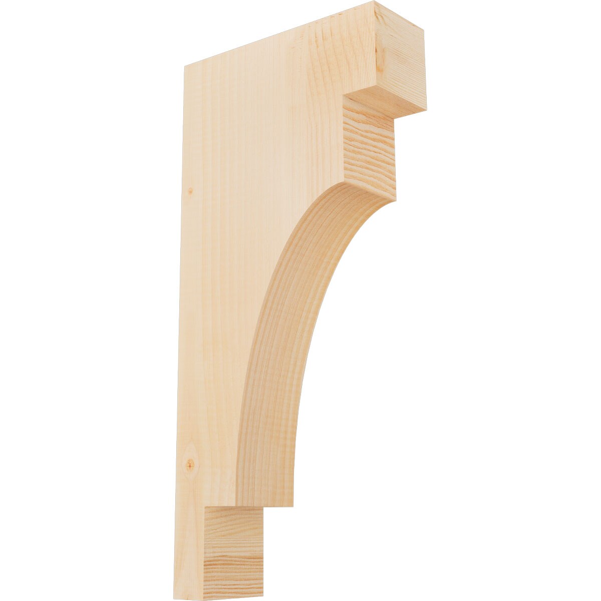 Ekena Millwork COR04X10X22MED00SDF 3-1/2-in x 10-in x 22-in Mediterranean Unfinished Douglas fir Wood Paintable/Stainable Corbel