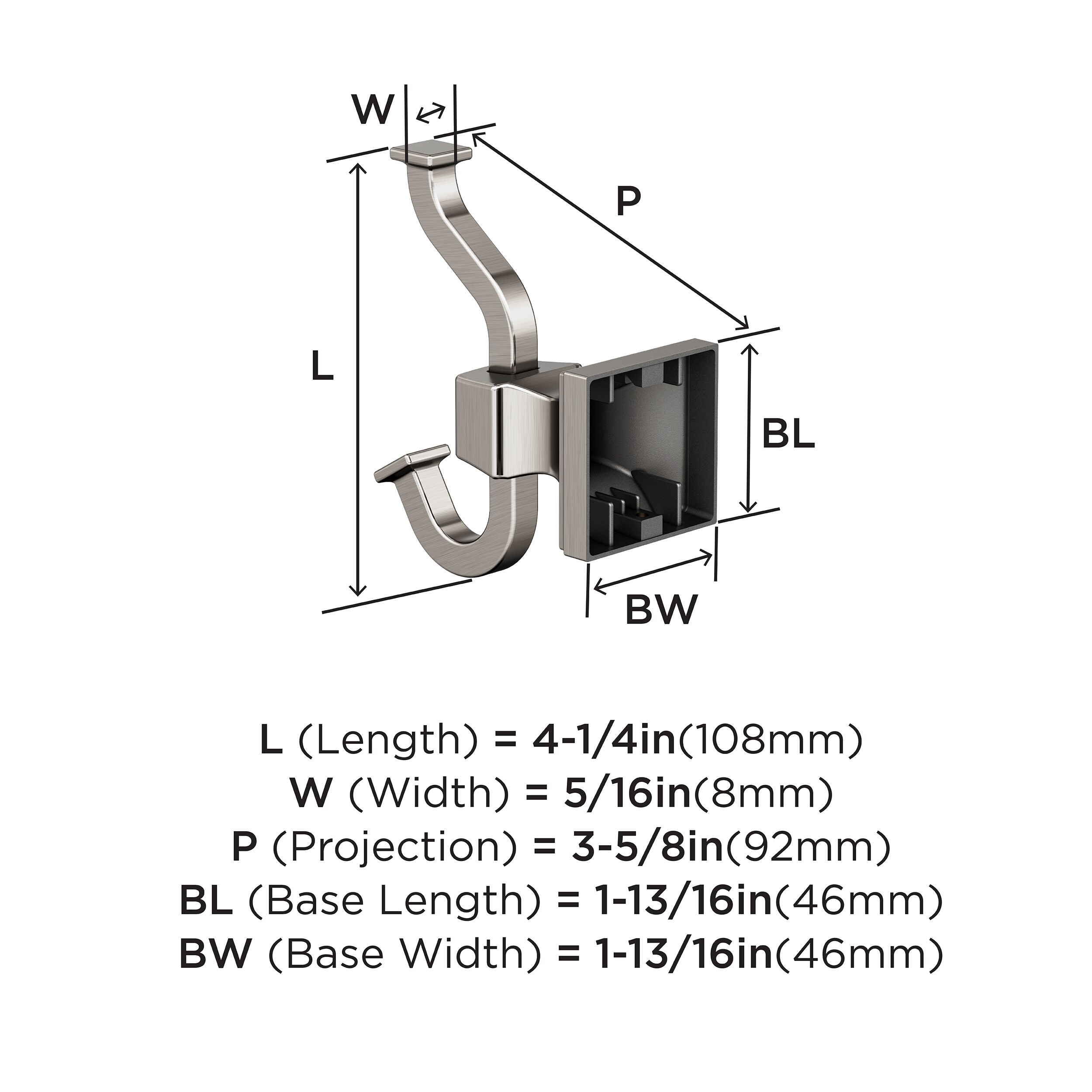 Amerock BH36020G10 Robe-Hooks - View #6
