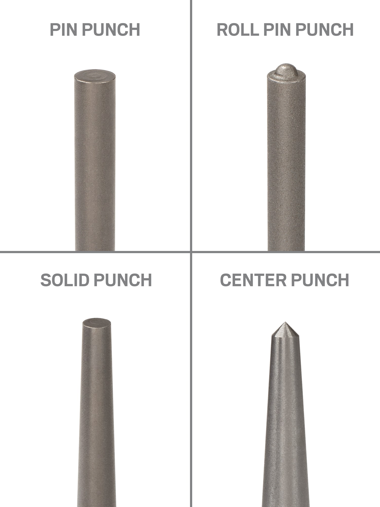 Punch Hollow Steel Punch Chisel, Steel End Starter Punch