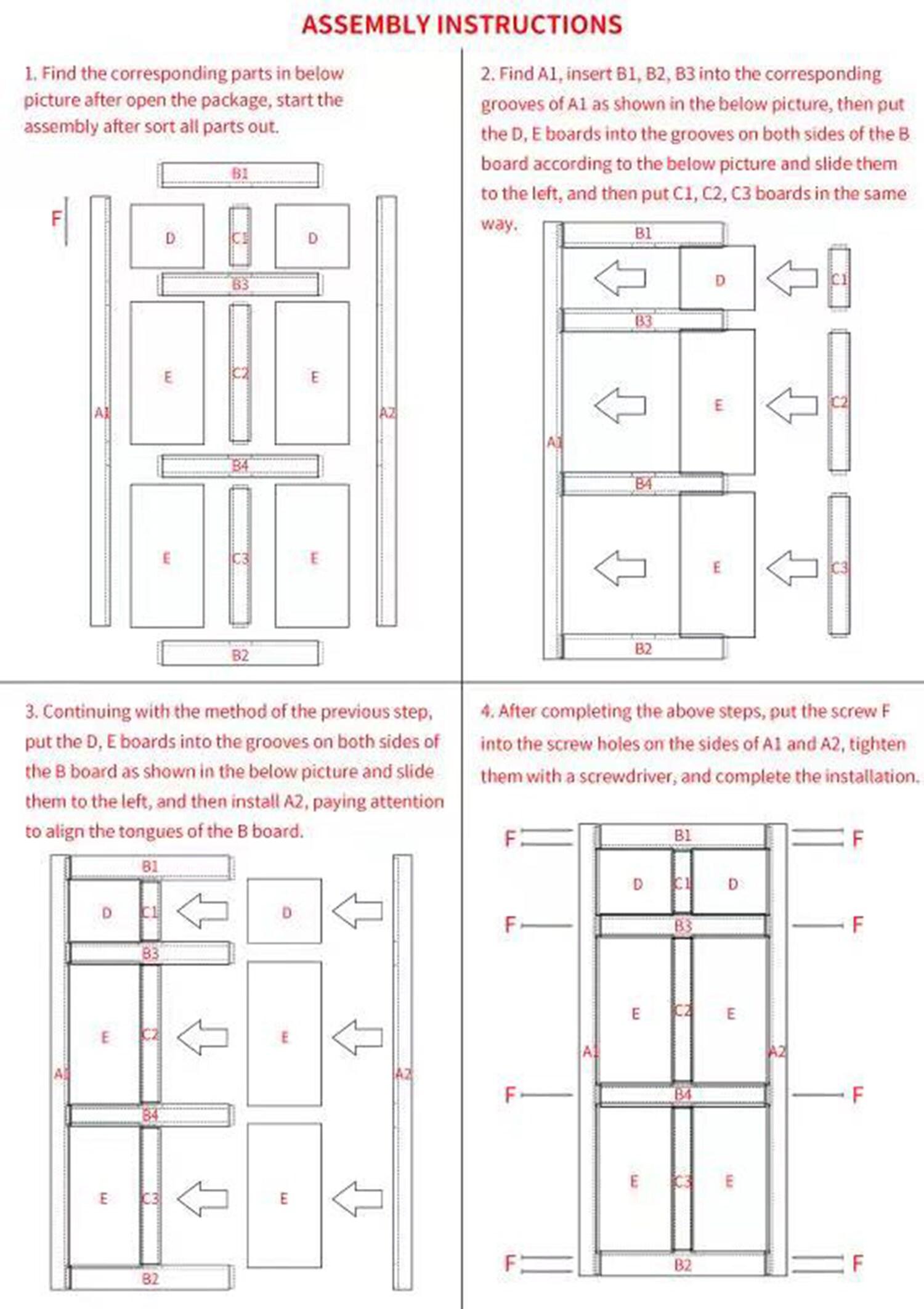 SINOFURN SYB590001WT Barn-Doors - View #5