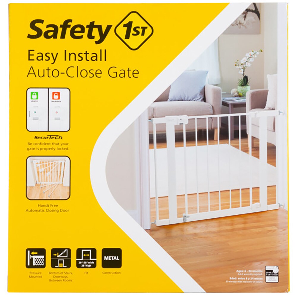 Safety First Barrière Easy Close Metal White
