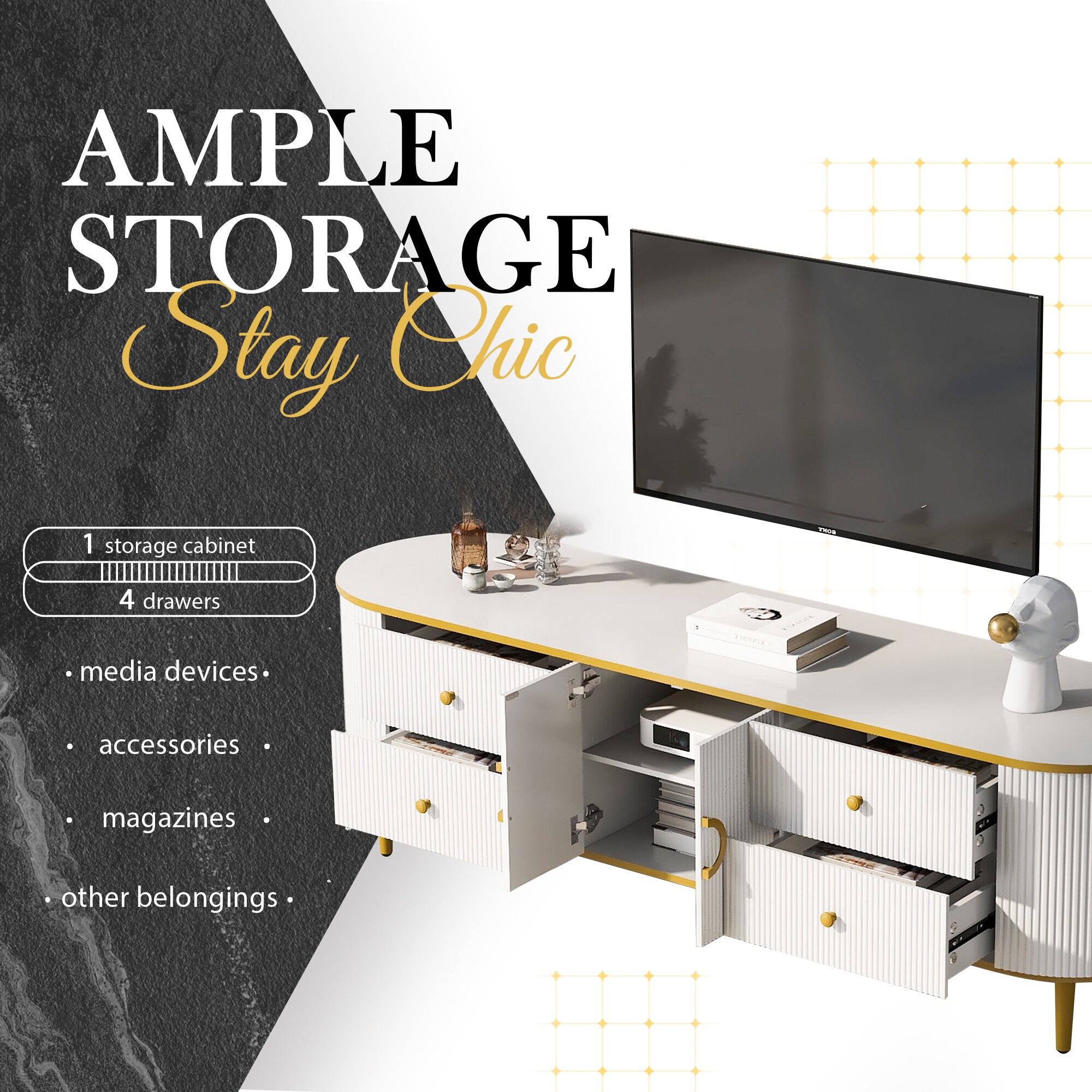 ModernLuxe L3P-SJ000133AAK Tv-Stands - View #3