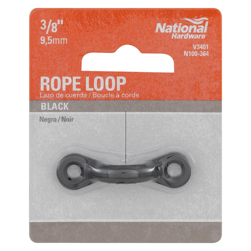 National Hardware N100-364- 3/8-in Black Rope Loop in the Chain Accessories  department at