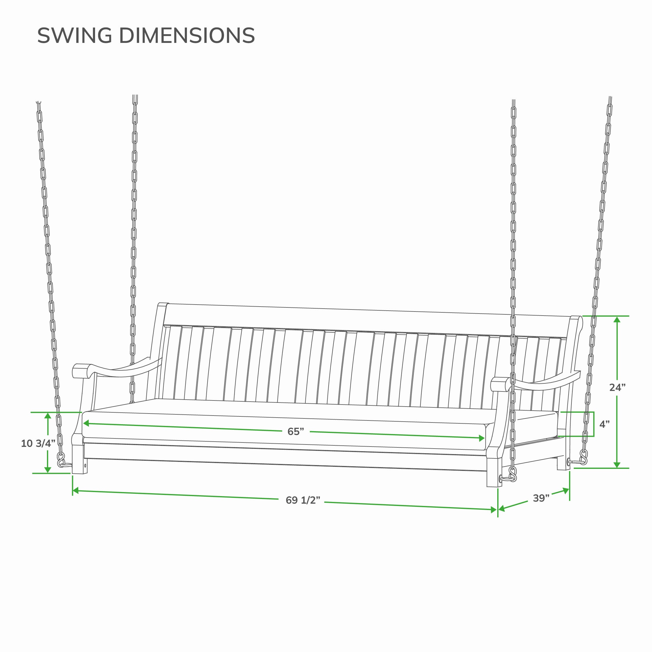 Cambridge Casual 130986-HW-NT-OY-XX Swing-Gliders - View #10