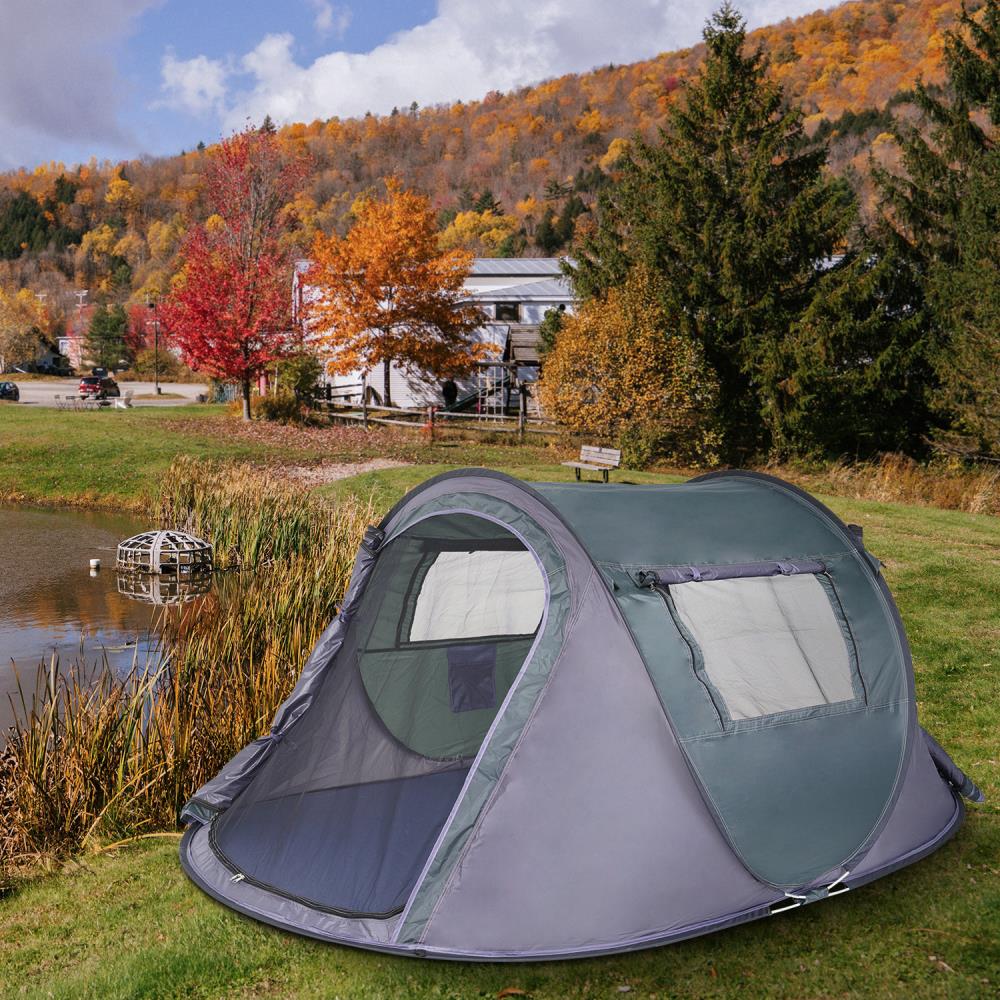 FUFU&GAGA Tent Polyester 3-Person Tent in the Tents department at Lowes.com