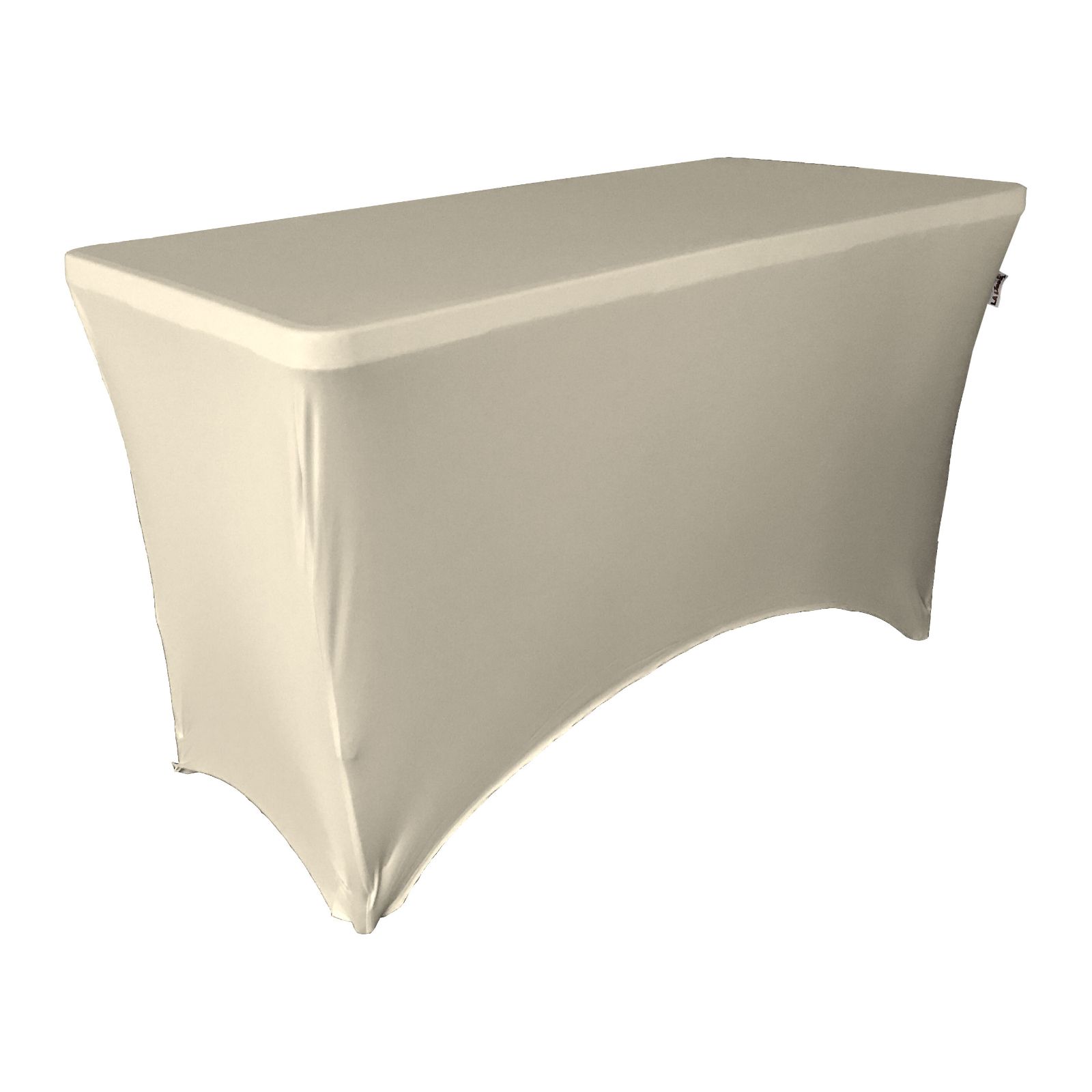 Slickblue Rectangular Spandex Table Cover with Wrinkle Resistant Fabric Fitted Table Cover for Wedding Event and Display - Multiple Sizes and Color Options