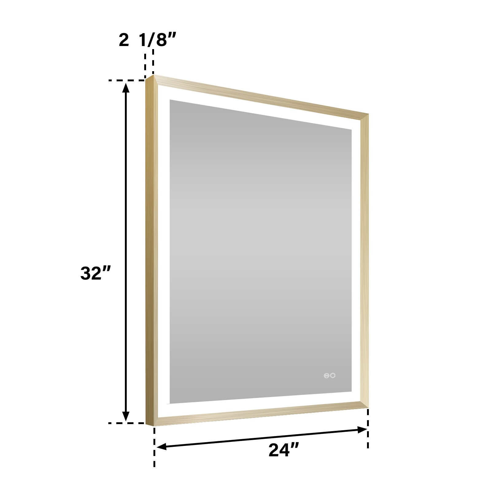 WELLFOR W6FM2432BG Framed-Bath-Mirrors - View #16