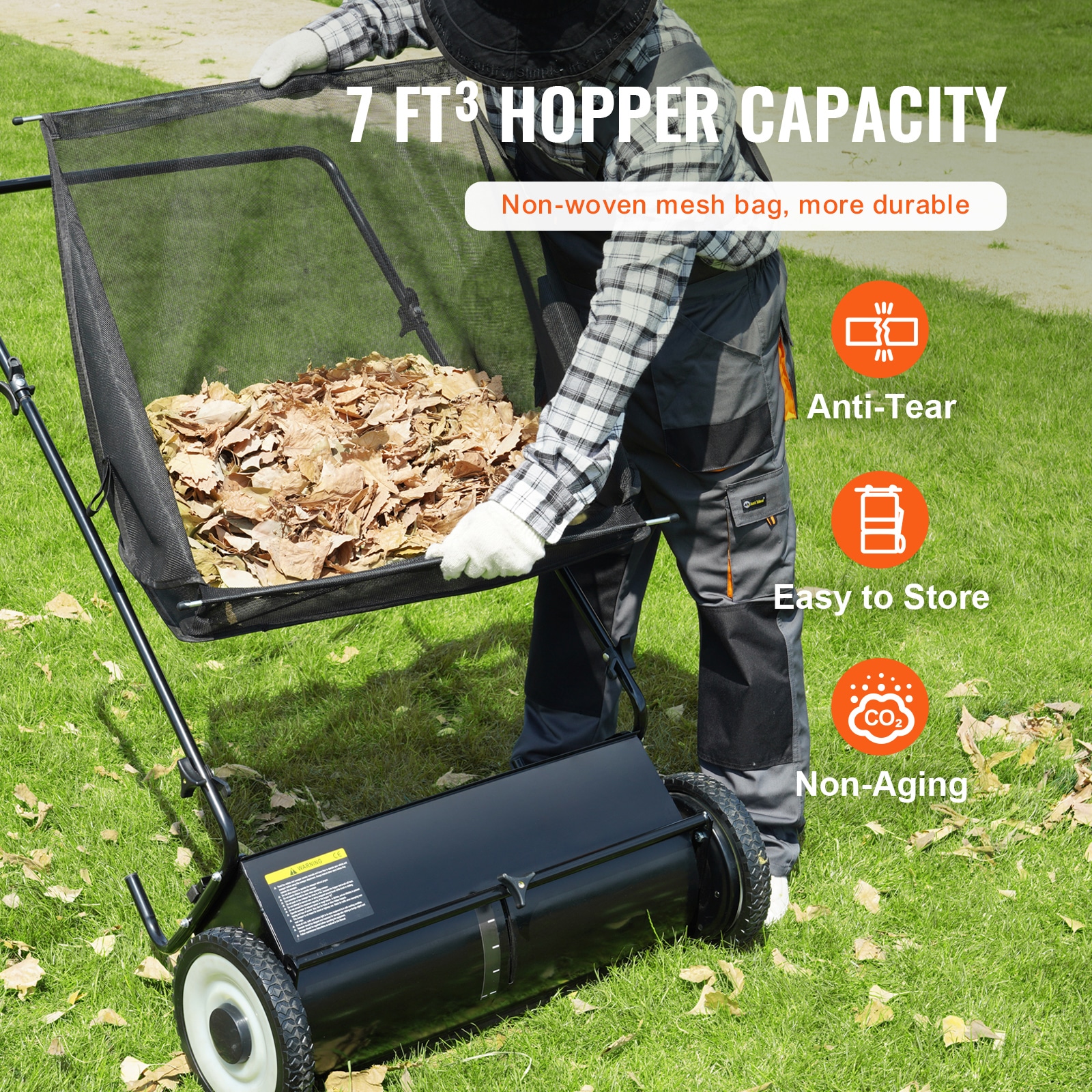 VEVOR SCST7CUFT26I03018V0 lawnsweeper - View #5