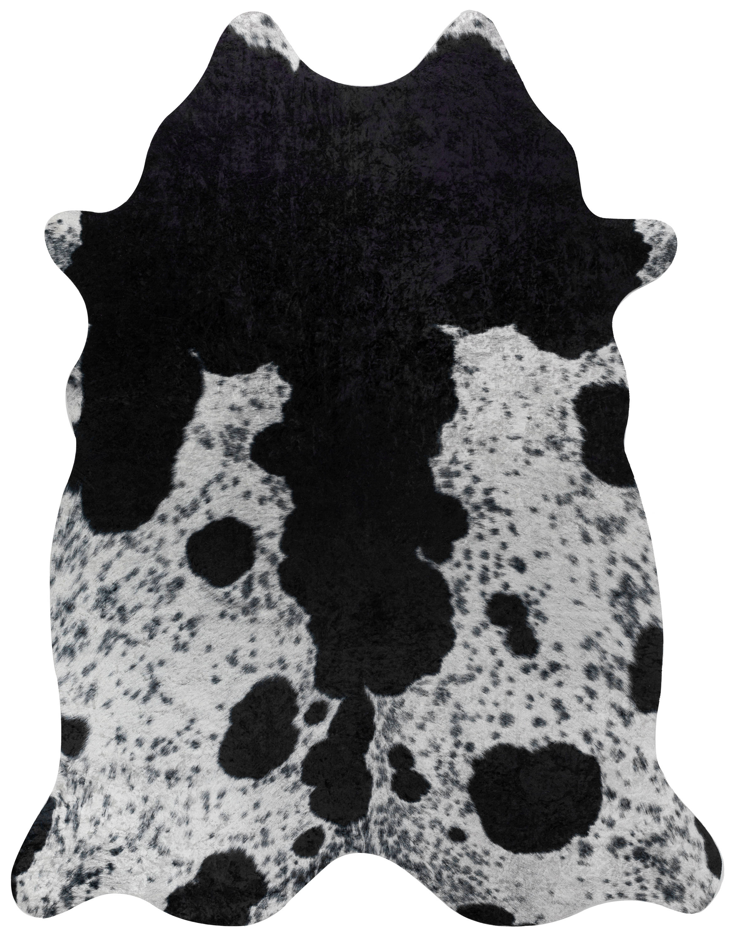 Addison Rugs ACH39CO3X5 Cheyenne 4 X 4 Cowhide Coal Irregular Indoor Animal Print Lodge Area Rug