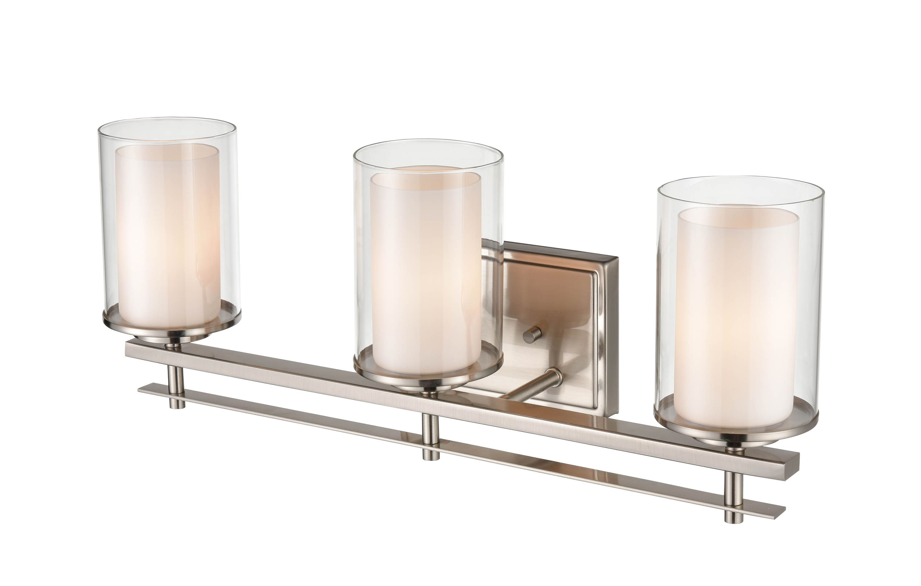 Millennium Lighting 5503-BN Huderson 8.5-in 3 -Light Brushed Nickel Traditional Vanity light