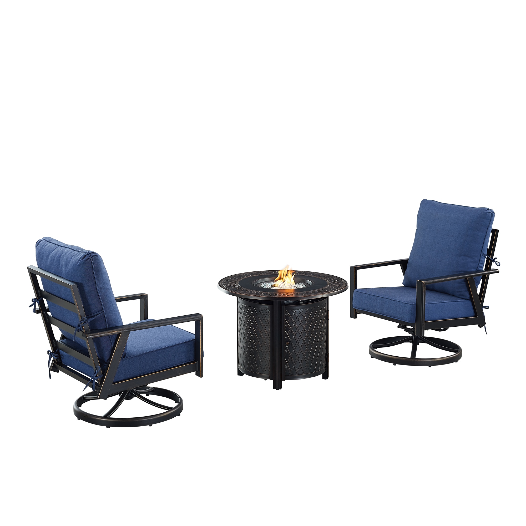 Oakland Living LUX2CHRITZBLCUA Patio-Conversation-Sets - View #2