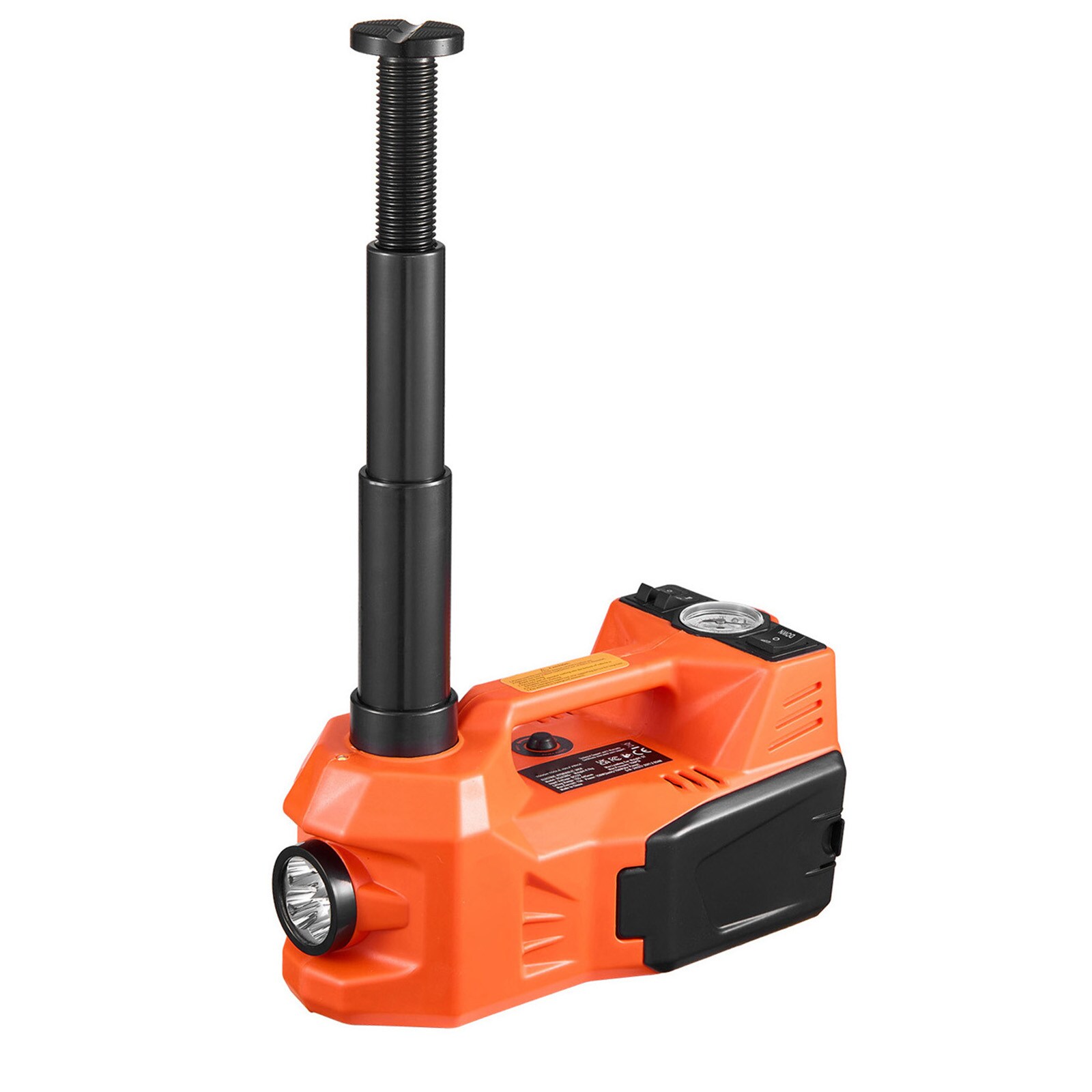 VEVOR SCDDYYQJDTJJ06664V9 Electric Car Jack  5 Tons /11000 lbs  Electric Scissor Jack with Built-In Inflator  12V Adjustable Tire Change Replacement with Secure Hammer and LED Light  Portable Jack kit for Sedan  SUV  Truck