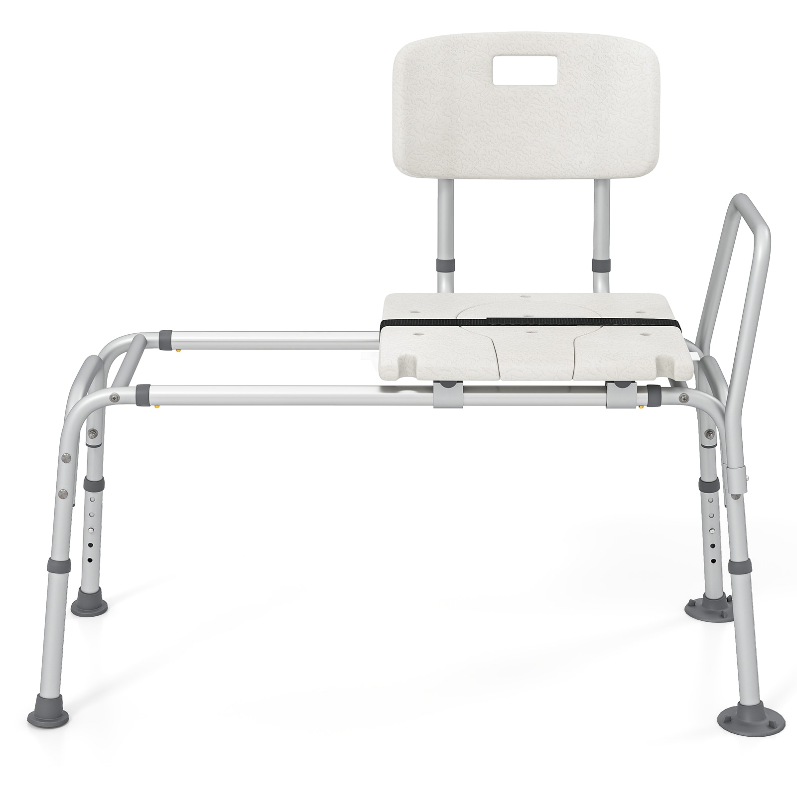 Volenca 41.5-in Sliding Tub Transfer Bench with 9-Position Adjustable Height and 350-lb Capacity