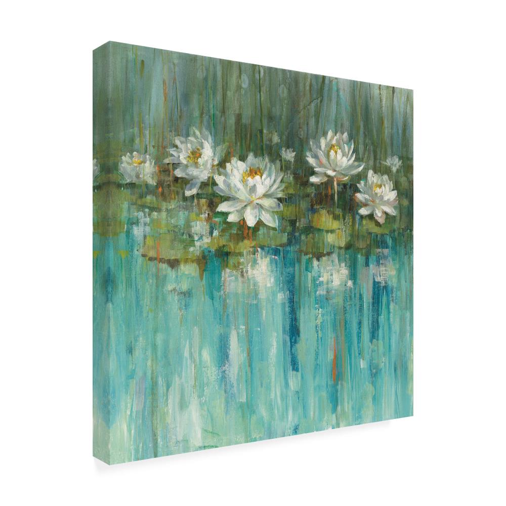 Trademark Fine Art Framed 18-in H x 18-in W Floral Print on Canvas