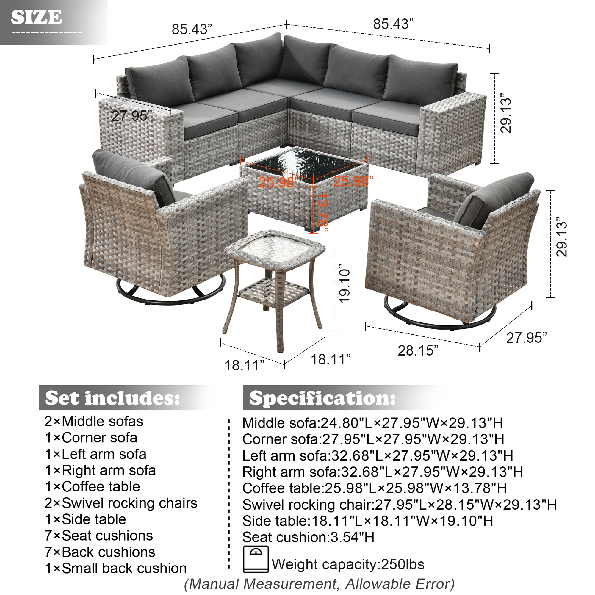 Ovios KFS100Y Patio-Sofas-Daybeds - View #9
