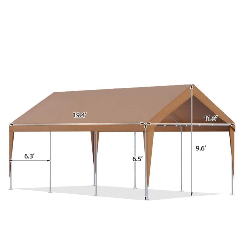 U-HOMY YY-023YE-CP Carport-Covers - View #3