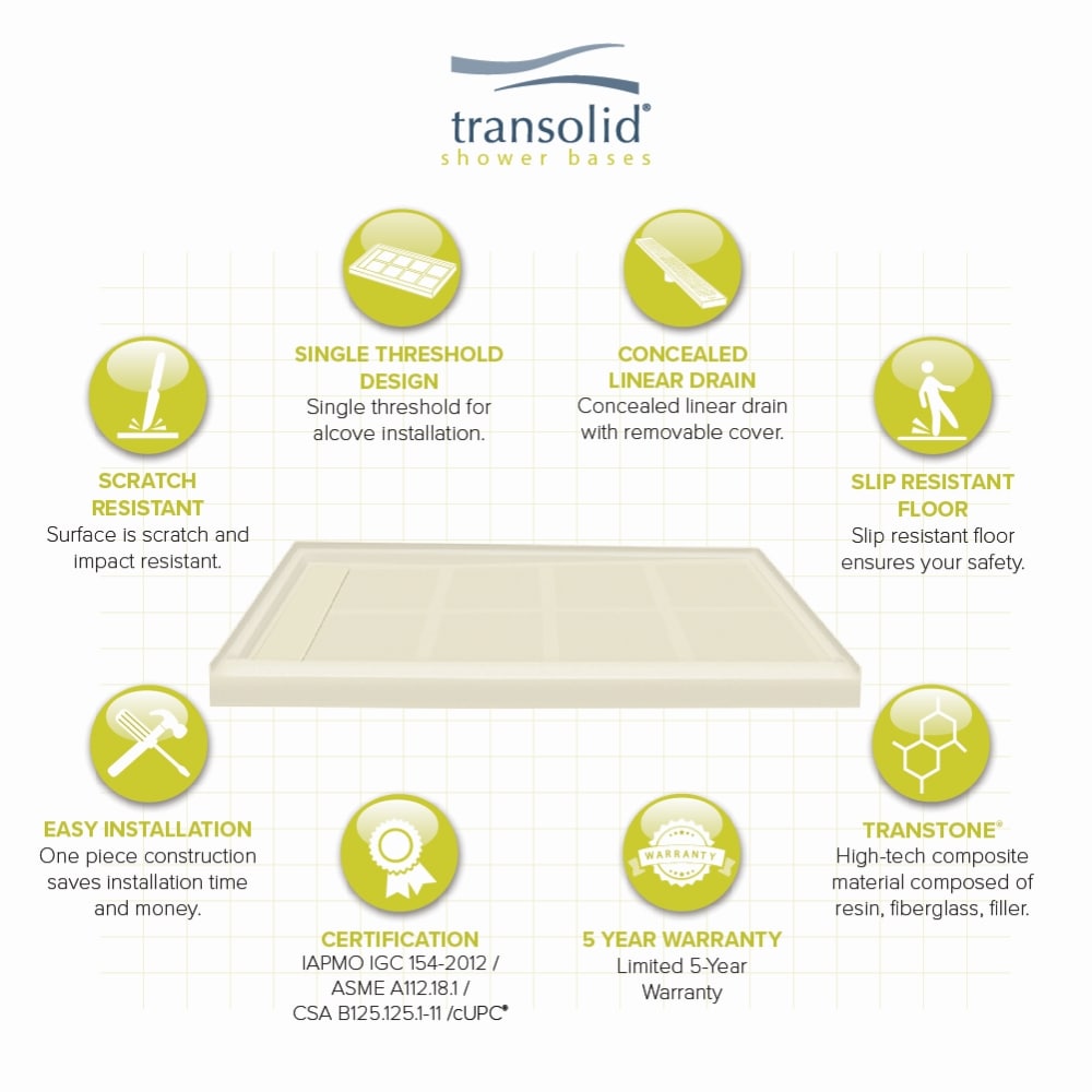 Transolid FL4832L-38 Shower-Floors - View #4