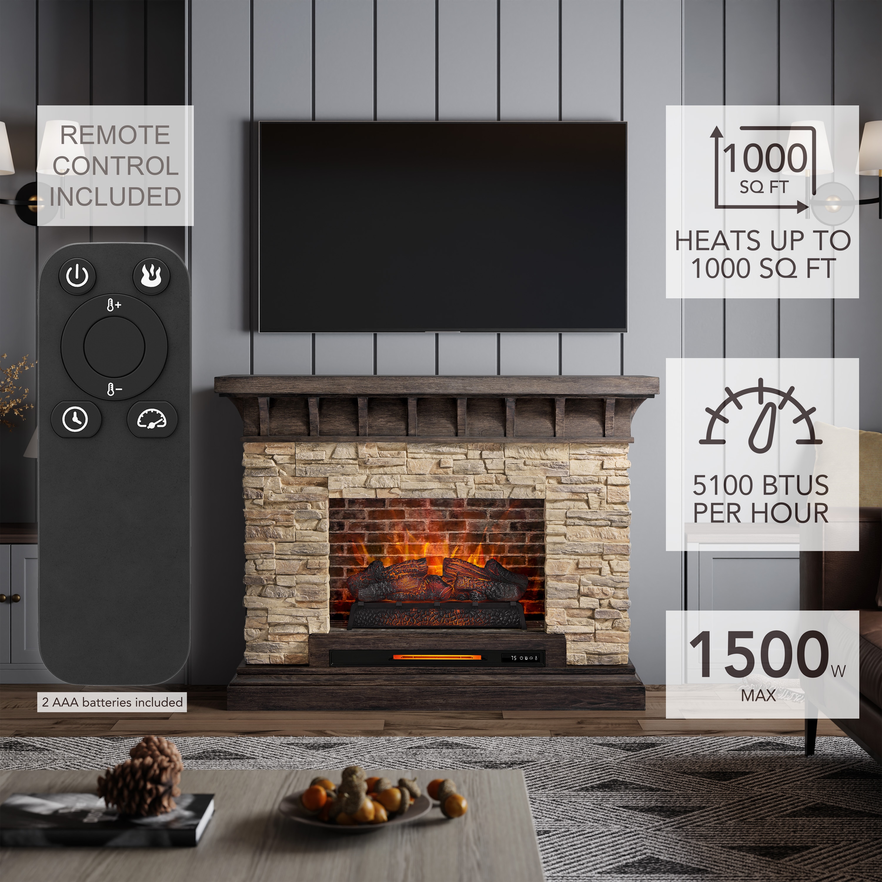 allen + roth 2289FM-26-932 Electric-Fireplaces - View #6