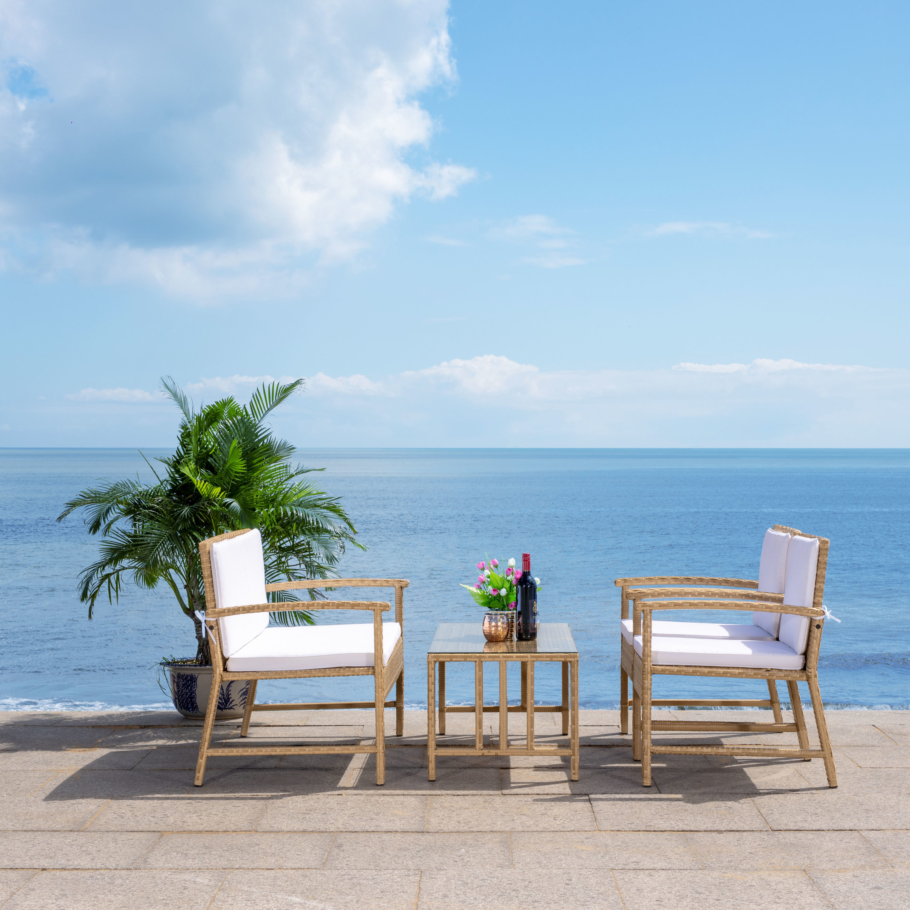 Safavieh PAT7711D Patio-Conversation-Sets - View #4