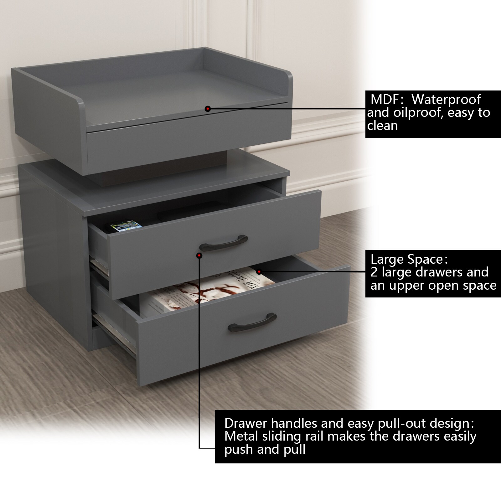 GlasFlength LW-NTS-002 nightstands - View #8