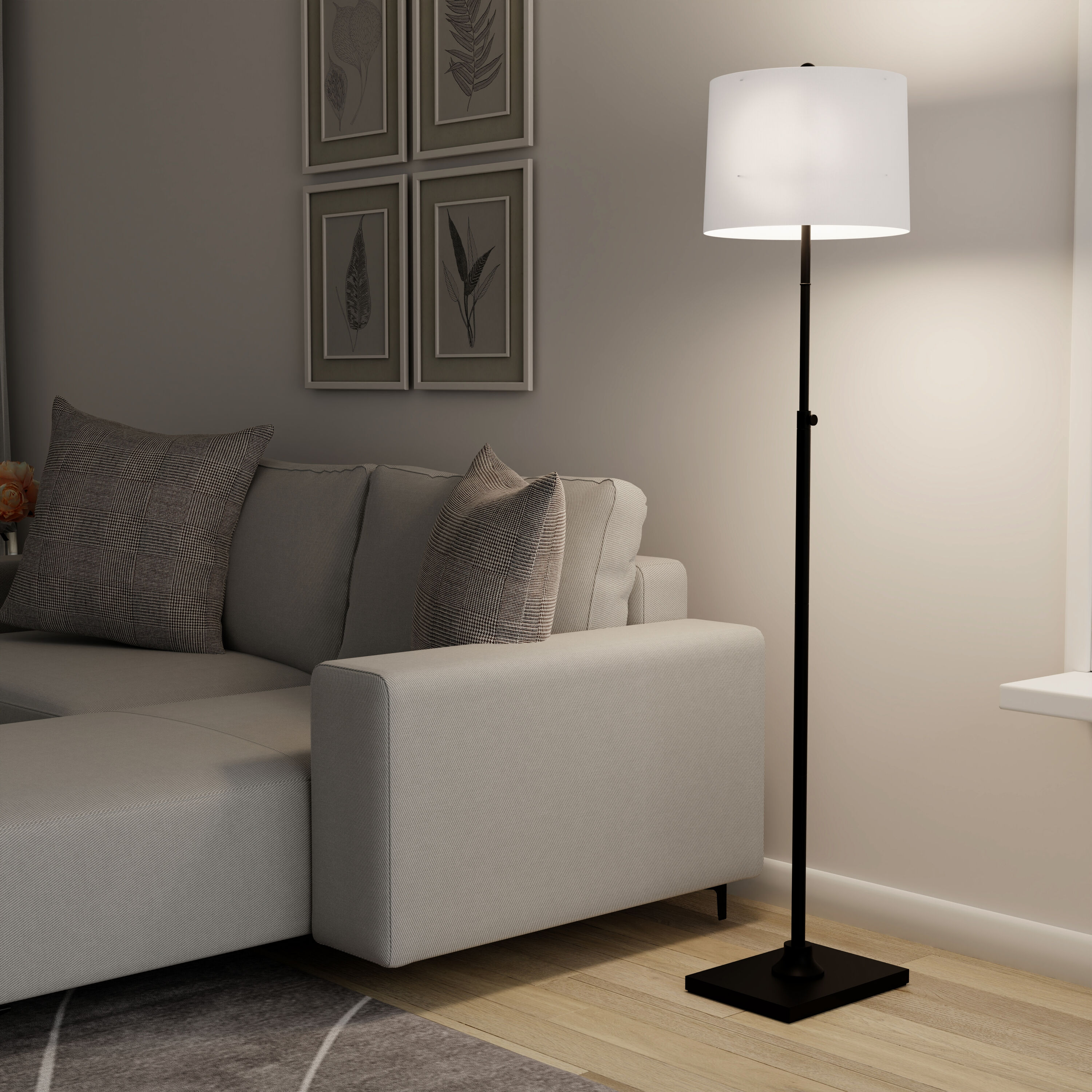 allen + roth FL15MBK floorlamps - View #3
