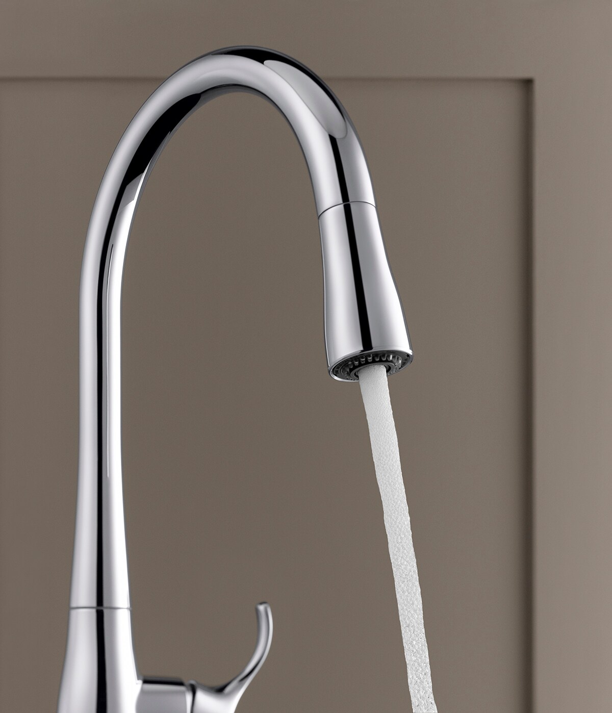 Polished Chrome Touchless Pull-Down Kitchen Faucet with Sprayhead