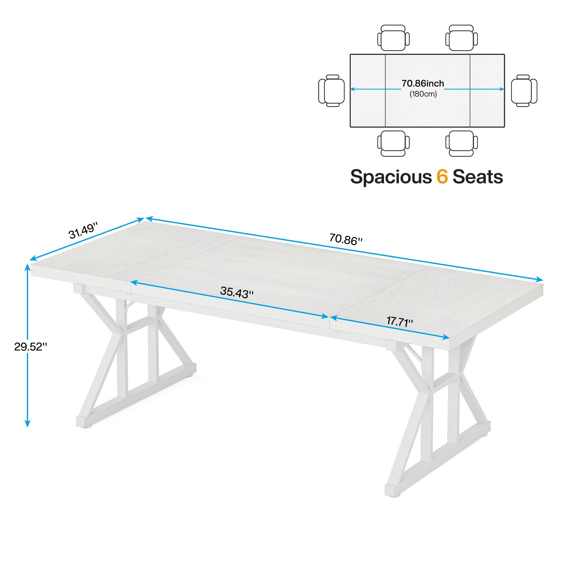Tribesigns LWFD-JW0671 Office-Tables - View #7
