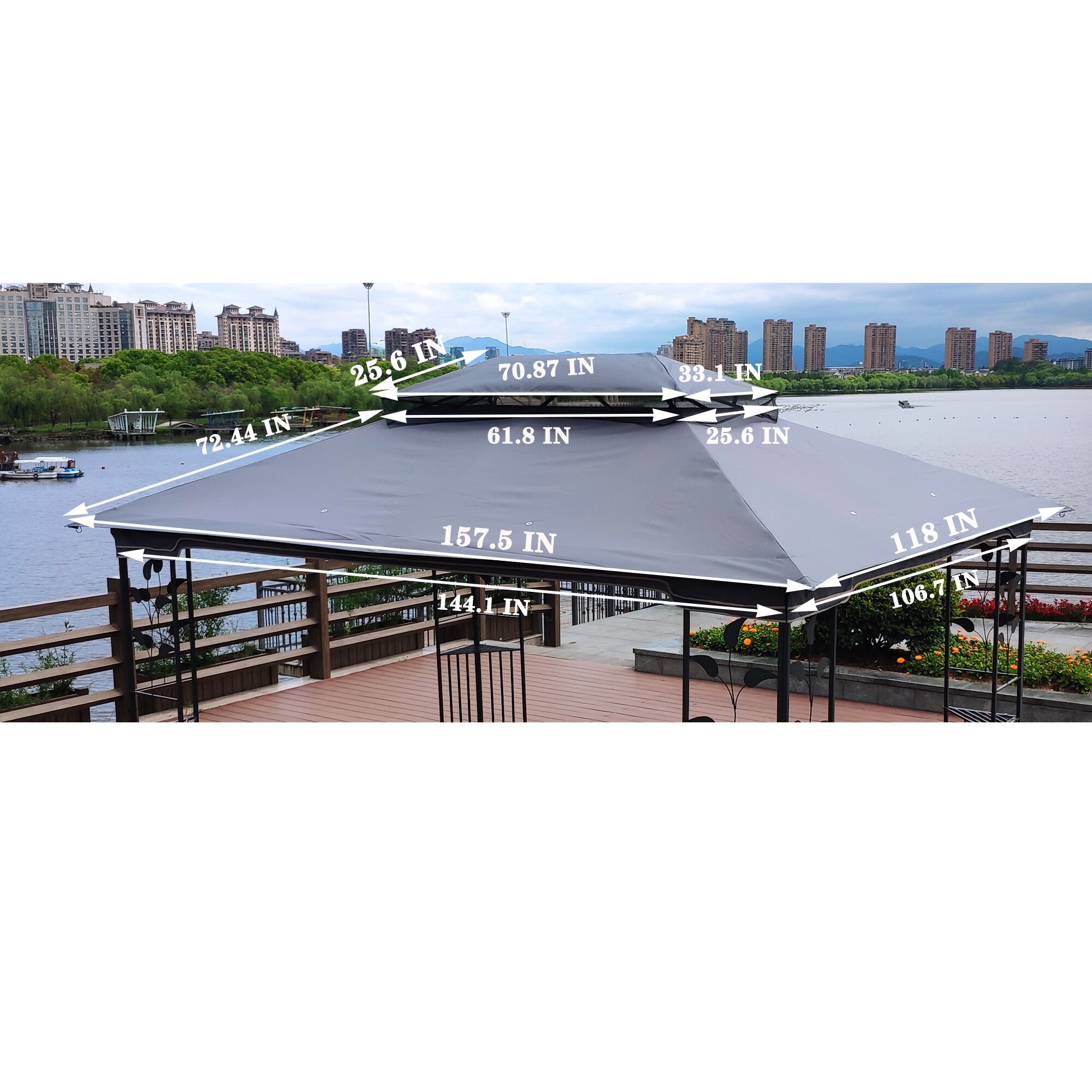 Lycvki GZB-49 Wood-Resin-Gazebos - View #2