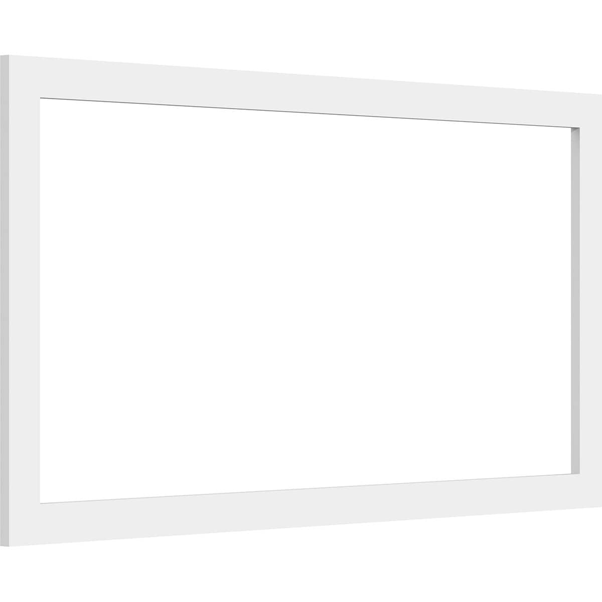 Ekena Millwork WALP34X18X037PRE 34-in x 18-in Smooth Paintable/Stainable White PVC Fretwork Wall Panel (