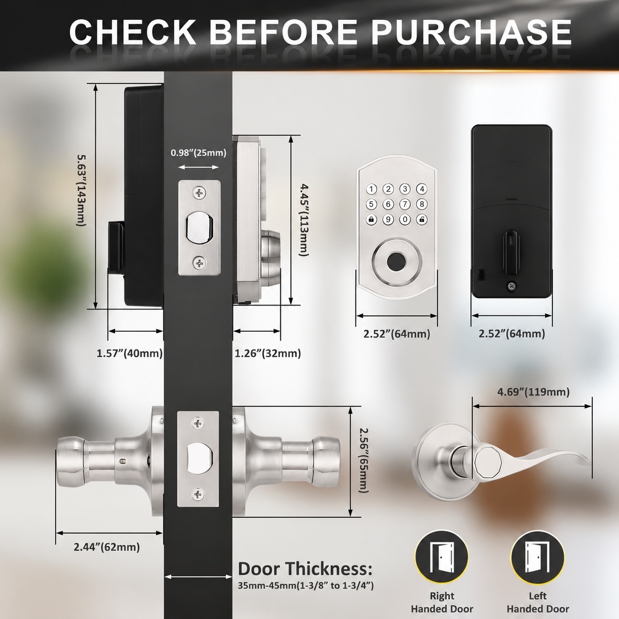 Phewnyzo LPW0803W212 Electronic-Door-Locks - View #7